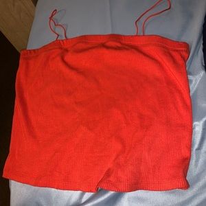 Orange crop top
